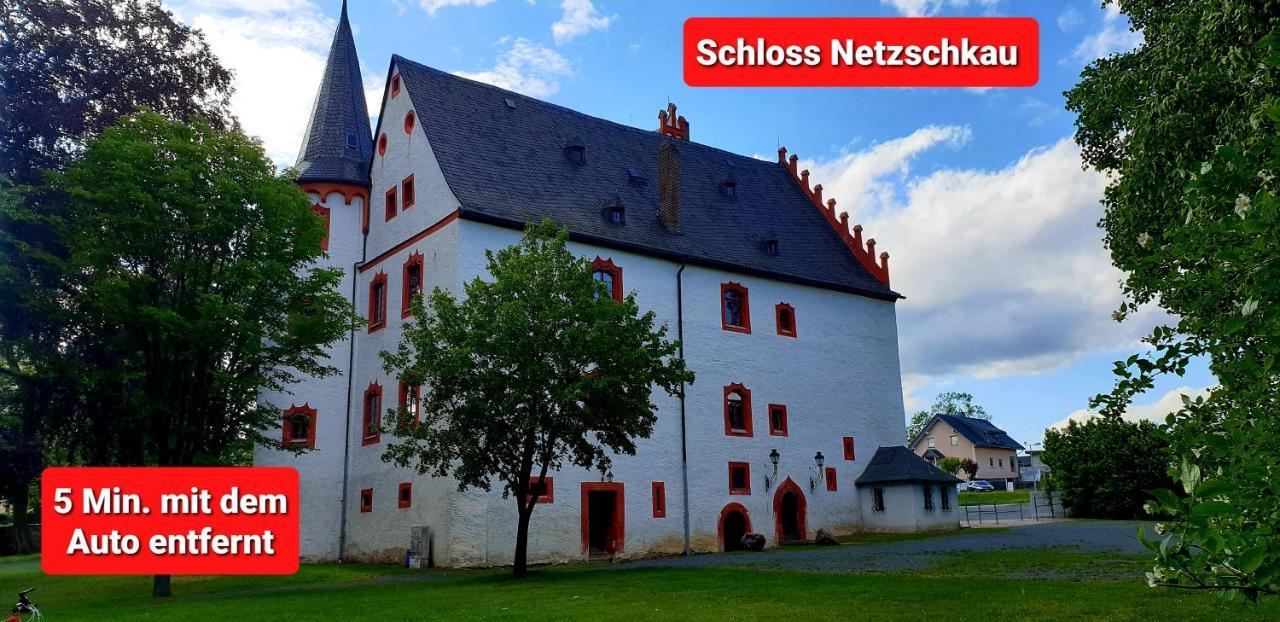 FEWO Blick Mylau 80m2 - Nähe Freizeitpark Plohn&Göltzschtalbrücke - Ruhige Lage - Wald - Wandern - Rad fahren Reichenbach im Vogtland Exterior foto