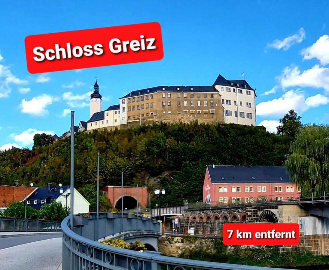FEWO Blick Mylau 80m2 - Nähe Freizeitpark Plohn&Göltzschtalbrücke - Ruhige Lage - Wald - Wandern - Rad fahren Reichenbach im Vogtland Exterior foto