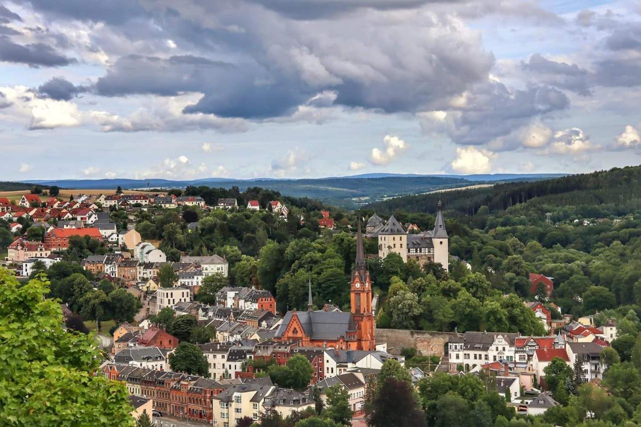 FEWO Blick Mylau 80m2 - Nähe Freizeitpark Plohn&Göltzschtalbrücke - Ruhige Lage - Wald - Wandern - Rad fahren Reichenbach im Vogtland Exterior foto